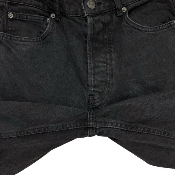 Reformation Liza Ultra High Rise Straight Jeans in Washed Black | Size 26 - Picture 8 of 13